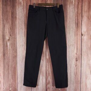 Lululemon Mens Size 36X34 ABC Pant Classic Black Warpstreme M5426S